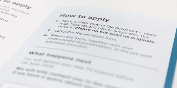 Documents on how to apply and fill forms