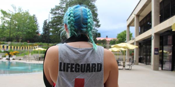 Lifeguard by the pool
