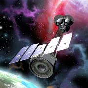 An artist鈥檚 rendition of NASA鈥檚 Imaging X-Ray Polarimetry Explorer (IXPE) mission