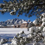 Snow on the CU Boulder campus