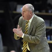 Tad Boyle coaching from sidelines