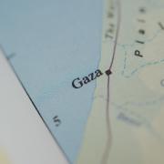 A closeup of a map showing the word Gaza. (Unsplash/CHUTTERSNAP)