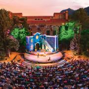 Colorado Shakespeare Festival performance at the Mary Rippon Outdoor Theatre