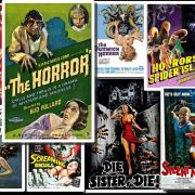 Vintage horror movie posters