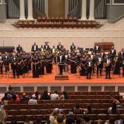 Nashville African American Wind Symphony stands for applause after a performance