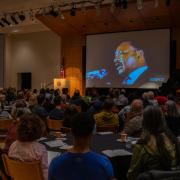 A scene from the 2020 Martin Luther King Day celebration at CU Boulder