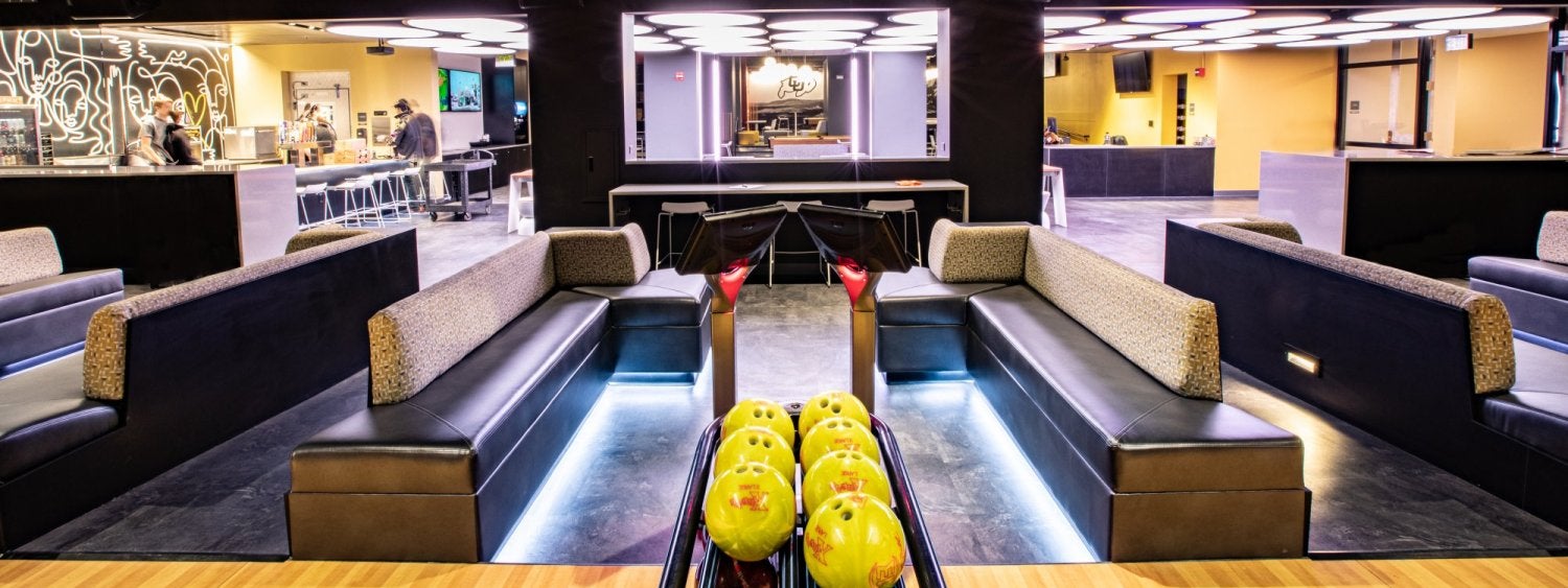 Bowling seating at The Connection
